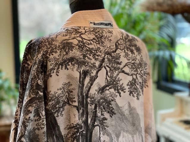 Wildwood Luxury Silk & Bamboo Viscose Artist Kimono