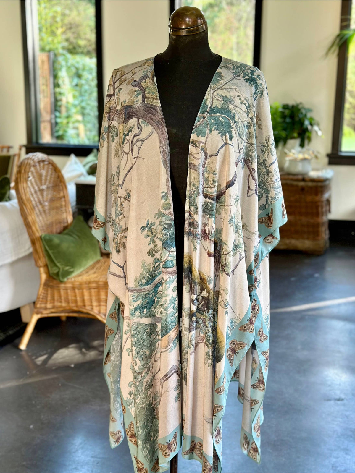 Earth and Sky Long Bamboo Kimono