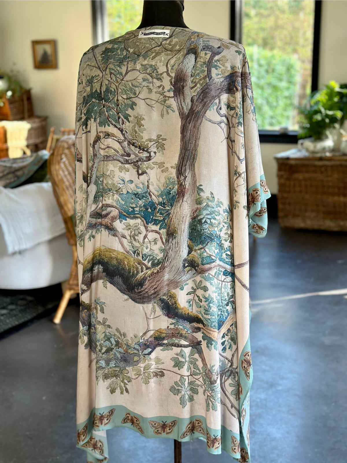 Earth and Sky Long Bamboo Kimono