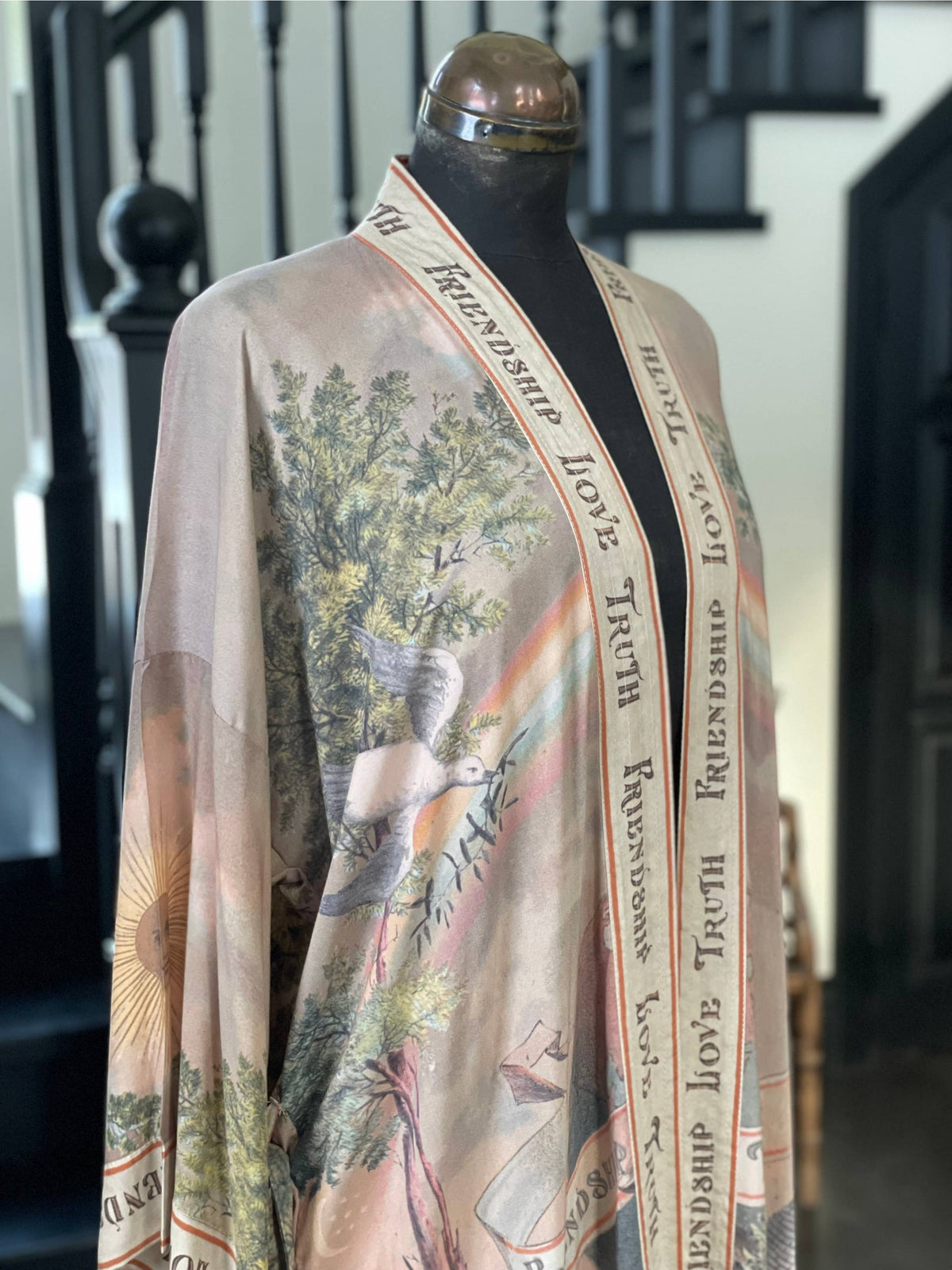 Friendship Love and Truth Long Belted Kimono