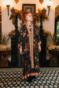Heart of Gold Opera Duster Kimono Robe w/ Sacred Heart