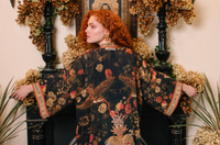 Heart of Gold Opera Duster Kimono Robe w/ Sacred Heart