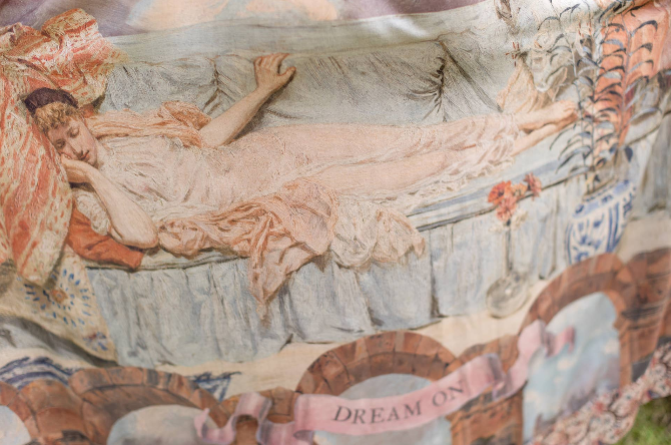 Imaginarium Bohéme Long Bamboo Slip Dress With Moon