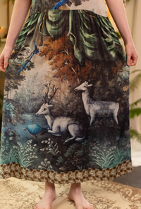 Theatre of Dreams Bohéme Bamboo Slip Dress with Deer