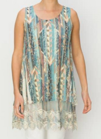 Origami 4481 Tunic Tank PT/TQ Geo
