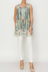 Origami 4481 Tunic Tank PT/TQ Geo