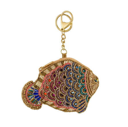 Shimmer Fish Beaded Coin Purse CP S002-507