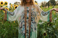 I Paint My Dream Van Gogh Opera Duster Kimono Robe