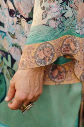 I Paint My Dream Van Gogh Opera Duster Kimono Robe
