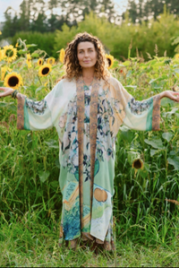 I Paint My Dream Van Gogh Opera Duster Kimono Robe