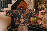 Heart of Gold Pixie Duster Crop Kimono w/ Sacred Heart