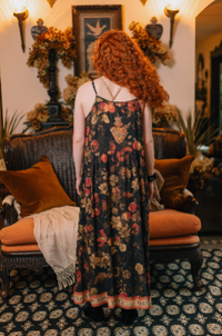 Heart of Gold Bohéme Long Maxi Slip Dress w/ Sacred Heart