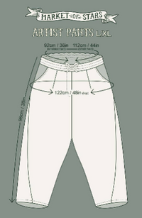 Flight of Fancy Linen Floral Print Cropped Artist Pants