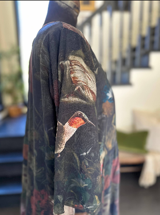 Flight of FancyArtist Tunic Dress With Pockets & Hummingbird