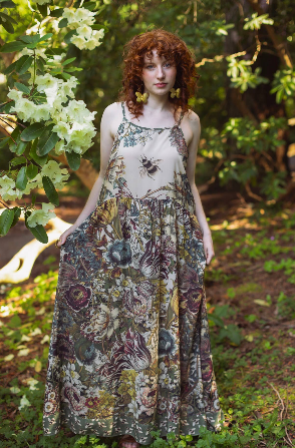 Love Grows Wild Bohéme Slip Dress With Bees