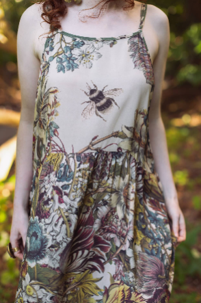 Love Grows Wild Bohéme Slip Dress With Bees