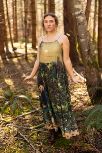 Bella Notte Bohéme Bamboo Slip Dress with Moon and Rabbit