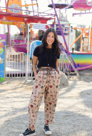 Charmed Life Boho Linen Cropped Artist Pants