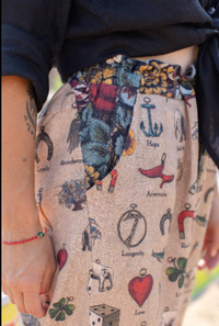 Charmed Life Boho Linen Cropped Artist Pants