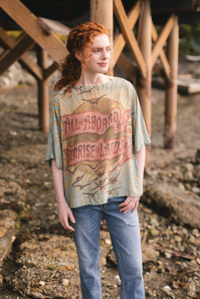 Sunrise Lands Luxe Bamboo Landscape Print Tunic Shirt
