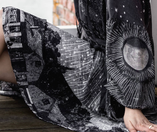 Stargazer Reversible Printed Bamboo Dress