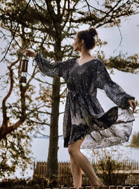 Stargazer Reversible Printed Bamboo Dress
