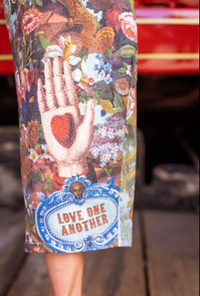 Love Language Boho Linen Floral Cropped Artist Pants