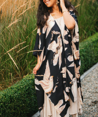 Midnight Starduster Artisan Bamboo Bohemian Kimono