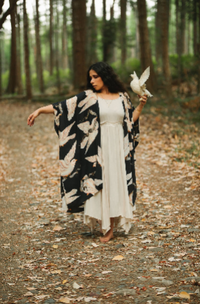 Midnight Starduster Artisan Bamboo Bohemian Kimono