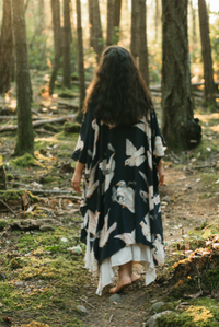 Midnight Starduster Artisan Bamboo Bohemian Kimono