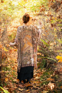 Dreamweaver Bamboo Bohemian Kimono with Zodiac Signs
