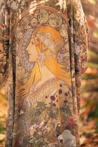 Dreamweaver Bamboo Bohemian Kimono with Zodiac Signs