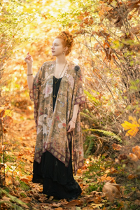 Dreamweaver Bamboo Bohemian Kimono with Zodiac Signs