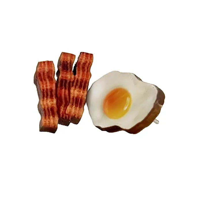 Bacon + Eggs Earrings