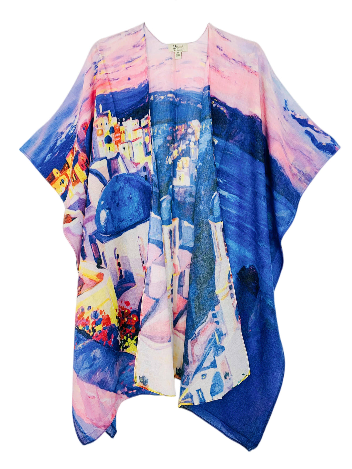 Santorini Island Sunset Kimono