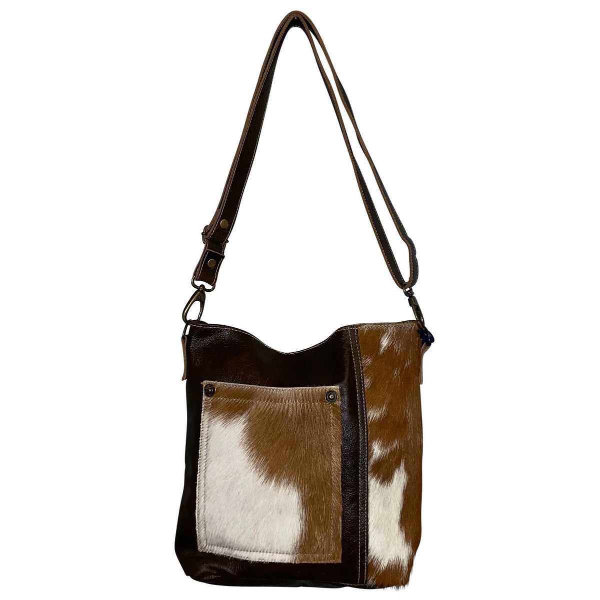 Leather Hide Pocket Crossbody